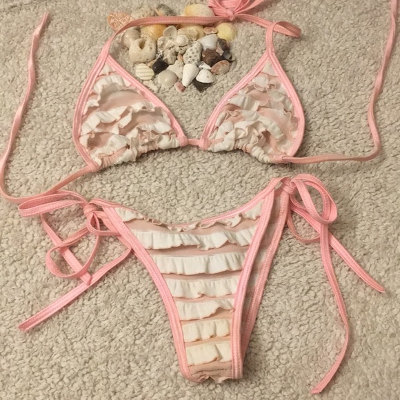 Dare Me Bikini Swim Custom Made Pink Daisy Bikini Poshmark